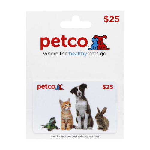 $25 Petco Gift Card provided by Nationwide